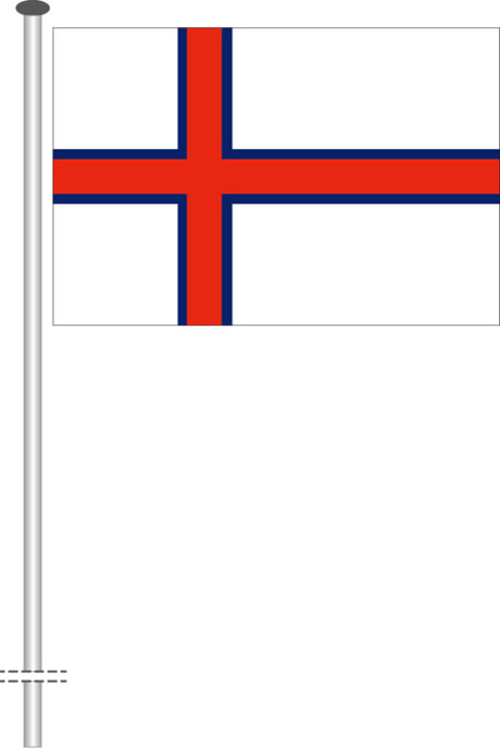 Faroeer Inseln Als Querformatfahne Querformatfahne C G Nation Als
