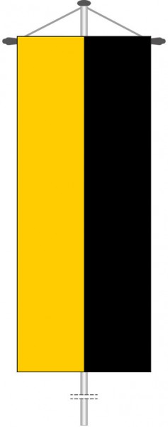 Sachsen-Anhalt - Streifenflagge als Bannerfahne