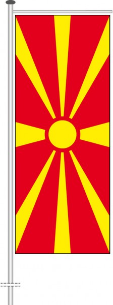 Mazedonien als Auslegerfahne