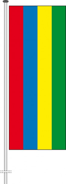 Mauritius als Hochformatfahne