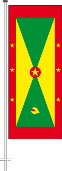 Grenada als Hochformatfahne