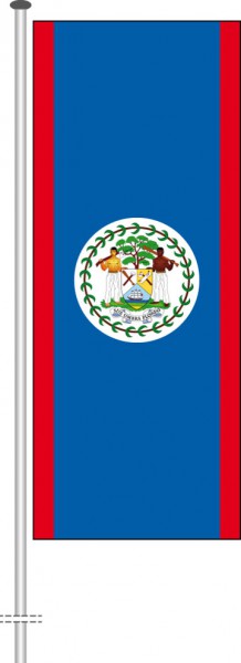 Belize als Hochformatfahne