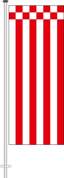 Bremen - Streifenflagge als Hochformatfahne