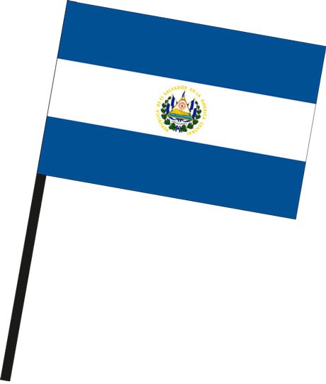 El Salvador als Stockfahne