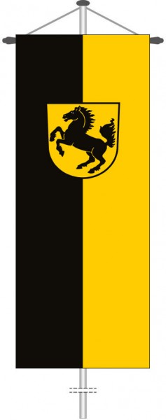 Stuttgart mit Wappen als Bannerfahne