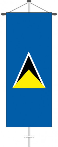 St. Lucia als Bannerfahne