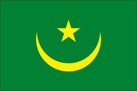 Mauretanien als Fanfahne