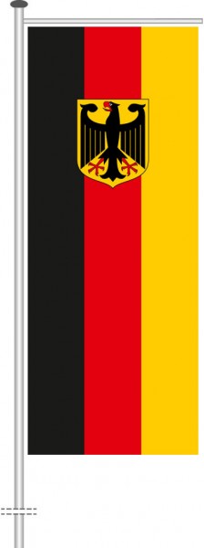 Bundeswappenflagge als Auslegerfahne