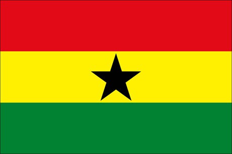 Ghana als Fanfahne
