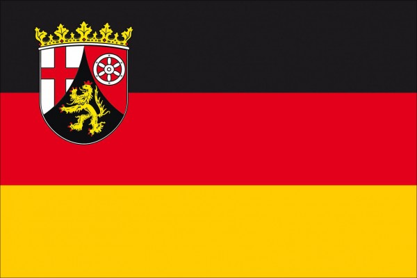 Rheinland-Pfalz als Fanfahne