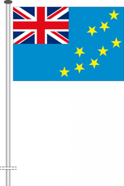 Tuvalu als Querformatfahne