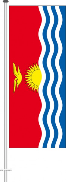 Kiribati als Hochformatfahne