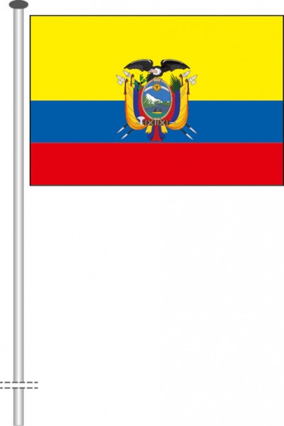 Ecuador als Querformatfahne