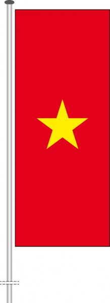 Vietnam als Hochformatfahne