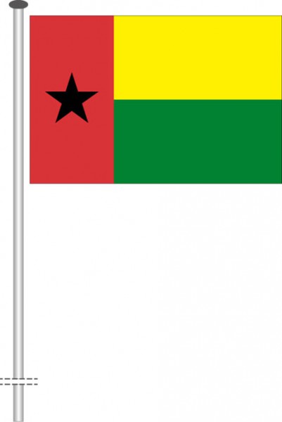 Guinea-Bissau als Querformatfahne