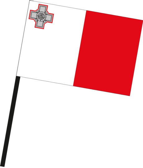 Malta als Stockfahne