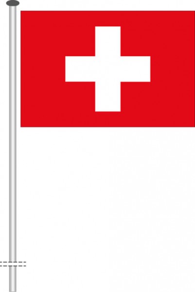 Schweiz als Querformatfahne