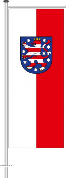Thüringen - Dienstflagge als Auslegerfahne