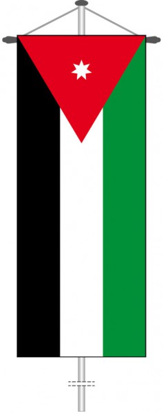 Jordanien als Bannerfahne