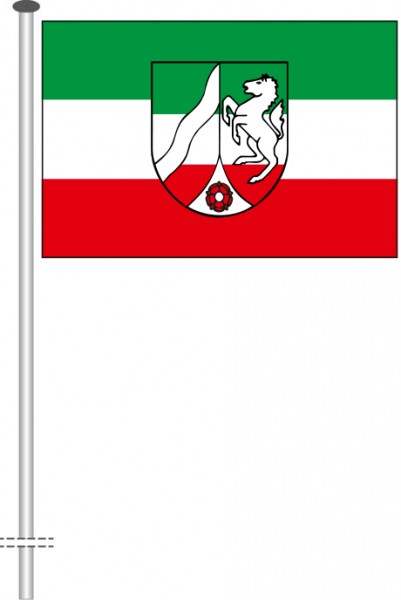 Nordrhein-Westfalen - Bürgerflagge als Querformatfahne